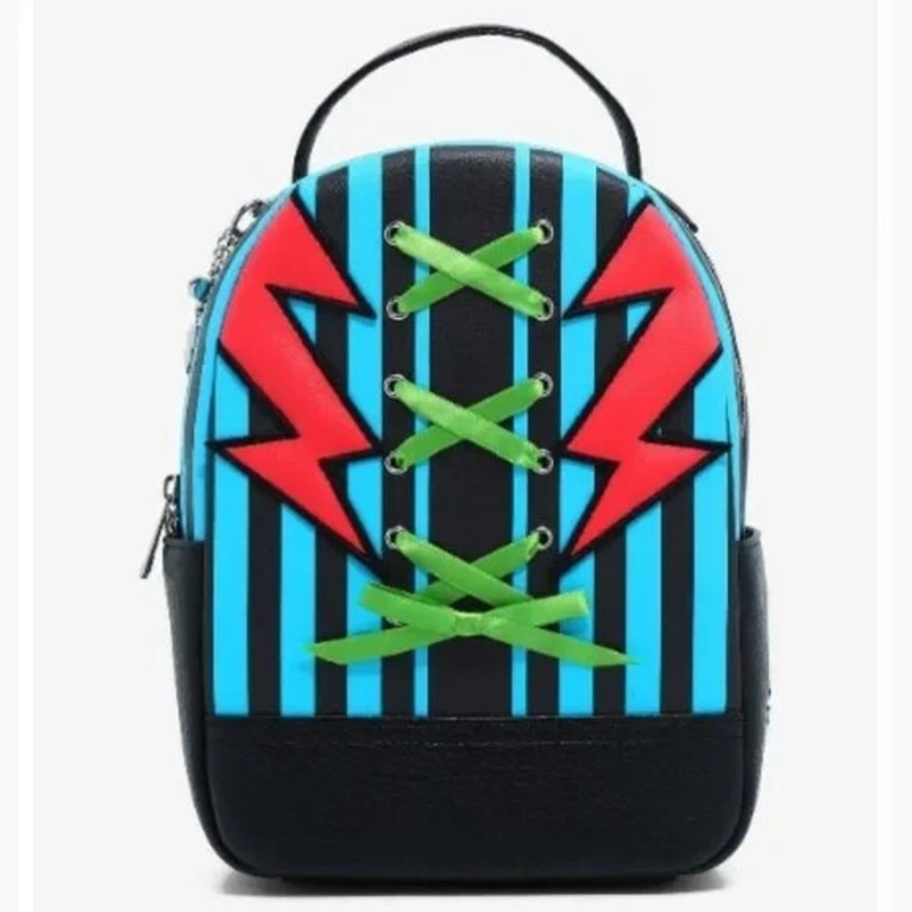 Mattel Monster High Frankie Stein Lightning Stripe Mini Backpack